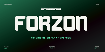 Forzon Font Poster 1