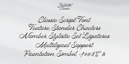 Juliette Classic Font Poster 8