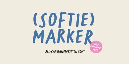 Softie Marker Font Poster 1