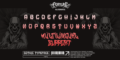 Demon Crown Font Poster 12