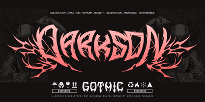 Demon Crown Font Poster 3