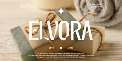 Elvora Font Poster 1