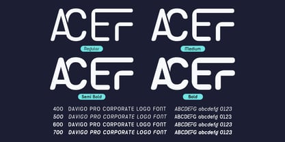 Davigo Pro Font Poster 3