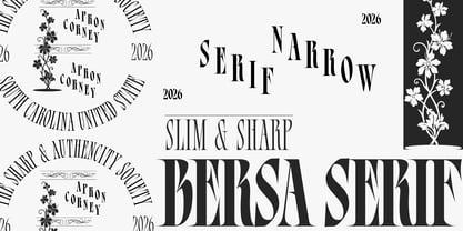 Bersa Serif Font Poster 9