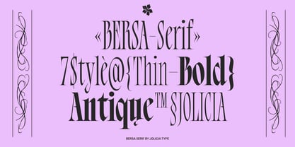 Bersa Serif Font Poster 8