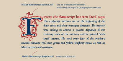 Mainz Manuscript Font Poster 4
