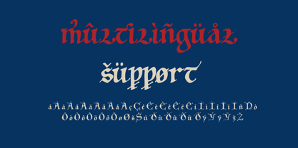 Mainz Manuscript Font Poster 6