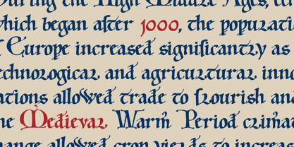Mainz Manuscript Font Poster 10