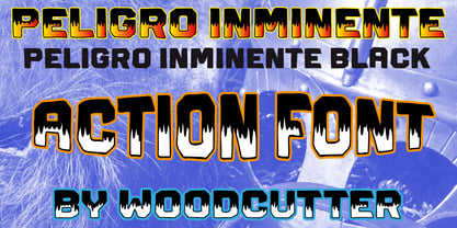 Peligro Inminente Font Poster 1