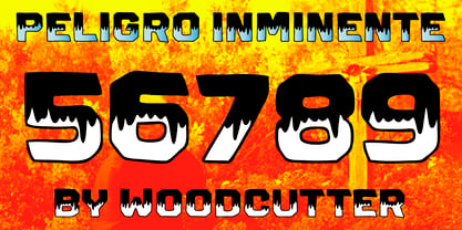 Peligro Inminente Font Poster 5