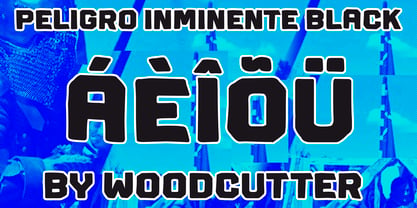 Peligro Inminente Font Poster 4