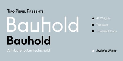 Bauhold Font Poster 1