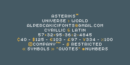 Monopix Font Poster 11