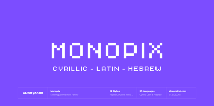 Monopix Font Poster 1