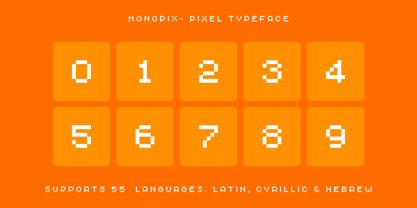 Monopix Font Poster 8