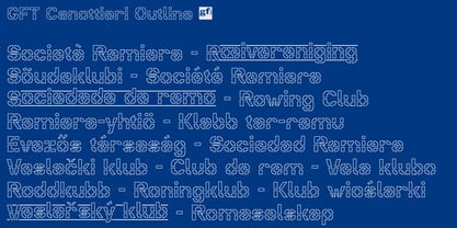 GFT Canottieri Font Poster 7