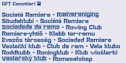 GFT Canottieri Font Poster 3