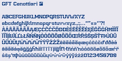 GFT Canottieri Font Poster 2