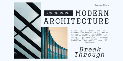Heaven Mono Font Poster 3