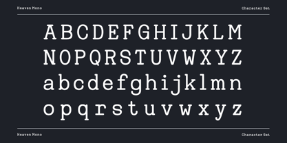Heaven Mono Font Poster 9