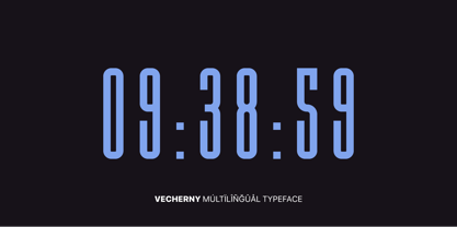 Vecherny Font Poster 7