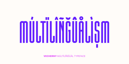 Vecherny Font Poster 3