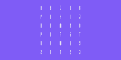 Vecherny Font Poster 8
