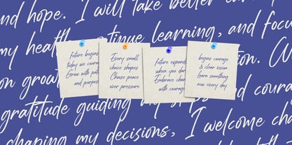 Estone Dreamwell Font Poster 8