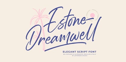 Estone Dreamwell Font Poster 1