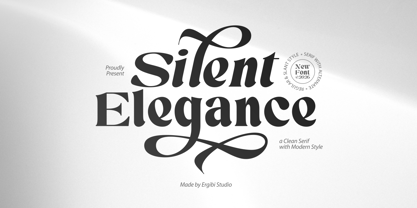 Silent Elegance Font Poster 1