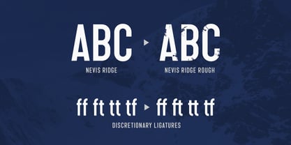 Nevis Ridge Font Poster 3