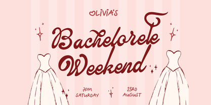 Velouria  Romance Font Poster 6