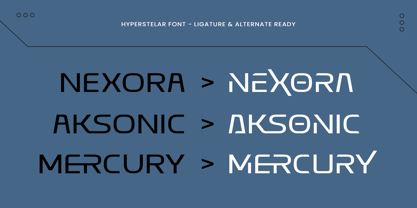 Hyperstellar Font Poster 12
