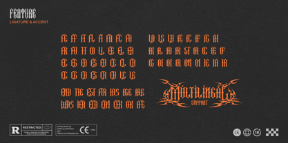 Crucifer Font Poster 14