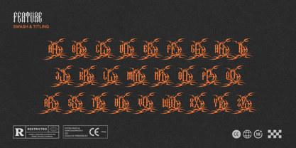 Crucifer Font Poster 12