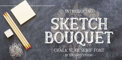 Sketch Bouquet Font Poster 1