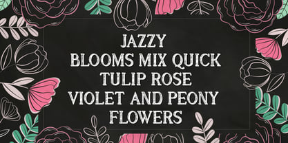 Sketch Bouquet Font Poster 4
