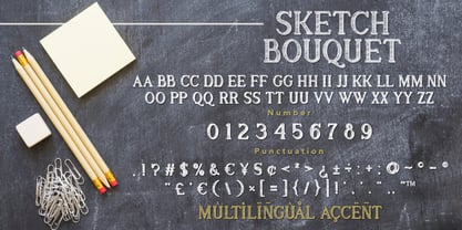 Sketch Bouquet Font Poster 8