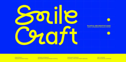 Smile Craft Font Poster 1