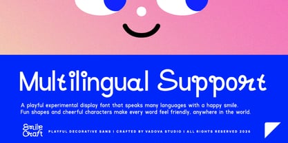 Smile Craft Font Poster 4