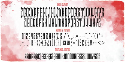 Chaoseum Font Poster 3