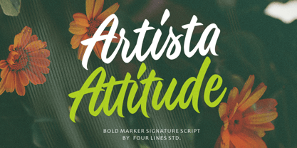 Artista Attitude Font Poster 1