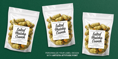 Artista Attitude Font Poster 5