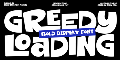 Greedy Louding Font Poster 1