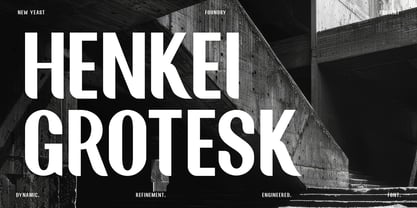 Henkei Grotesk Font Poster 1