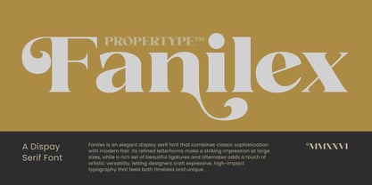 Fanilex Font Poster 1
