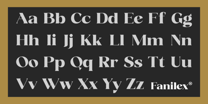 Fanilex Font Poster 10