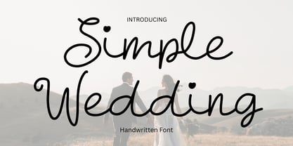 Simple Wedding Font Poster 1