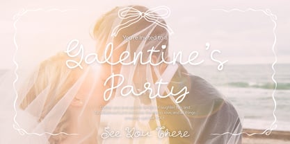 Simple Wedding Font Poster 2