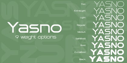 Yasno Font Poster 2